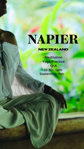 Community Meditation, Yoga & Q&A with Rachel Hunter - September 15: 11:30am-1:45pm (NEW TIME) - at Napier Intermediate School Hall